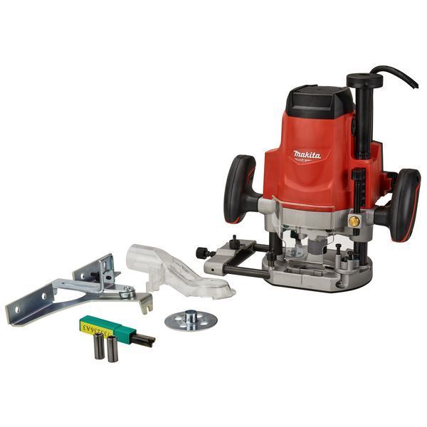 Купити Електричний ручний столярний фрезер по дереву Makita M3602 : 1650 Вт, 12 цанга, 22000 об/хв електрофрезер в Україні у Tools Store
