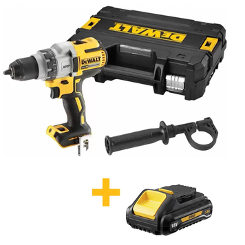 Дрель-шуруповерт аккумуляторная бесщёточная DeWALT DCD991NT; 18В, 95 Нм+DCB187 аккумулятор DCD991NT+DCB187 фото