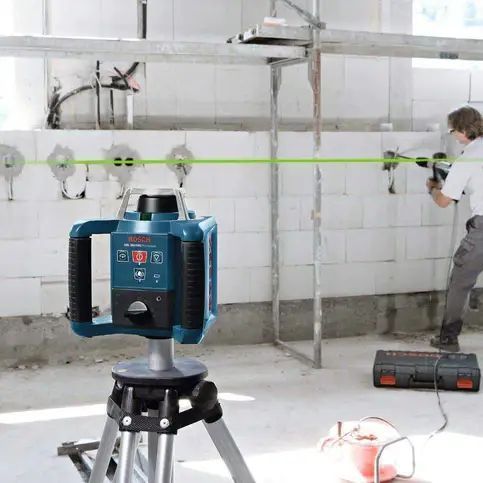 Профессиональный ротационный лазерный нивелир BOSCH GRL 300 HVG Professional: зеленый луч, кейс 0601061700 фото