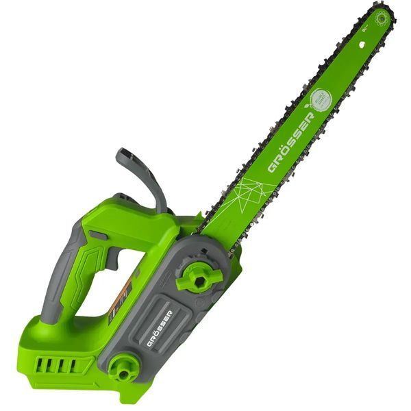 Пила цепная аккумуляторная GROSSER GCS 121 HS (1акум.20В 3Ач/зарядная/2 цепи/30см) G0220 фото