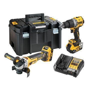Набор аккумуляторных DEWALT DCK2026P2T (DCD805/DCG405/2акум.18В 5Ач/зарядный/кейс) DCK2026P2T фото