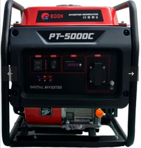 Инверторный генератор бензиновый EDON PT-5000C 4/4,2 кВт, 220 В, бак 10 л PT-5000C фото