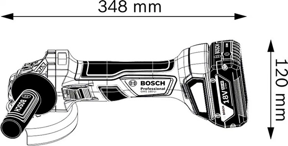 Купити Шліфмашина кутова акумуляторна BOSCH GWS 180 LI (1акум.18В 4Аг/зарядний/кейс) в Україні у Tools Store