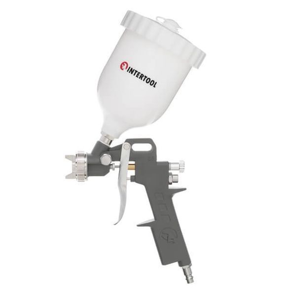 Краскопульт пневматический HP INTERTOOL PT-0204 : 190 л/мин, диаметр форсунки 1.5мм, 600 мл бачок PT-0204 фото