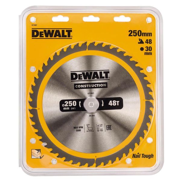 Диск пильный 250 х 30 (48Т) DeWALT DT1957 DT1957 фото