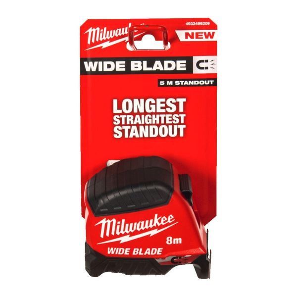 Купити Рулетка 8м MILWAUKEE Wide Blade Magnetic Gen2 4932499209 (35мм) в Україні у Tools Store
