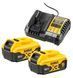 Набор аккумуляторных DEWALT DCK2026P2T (DCD805/DCG405/2акум.18В 5Ач/зарядный/кейс) - фото товара DCK2026P2T
