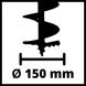 Аккумуляторный бесщеточный земляной бур Einhell GP-EA 18/150 Li BL-Solo (без АКБ та ЗУ) 3437000 фото 8