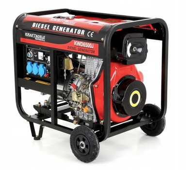 Професійний генератор дизельний (електрогенератор) KRAFT&DELE KD122 : 6.0/6.5 кВт дизельгенератор для дому KD122 фото