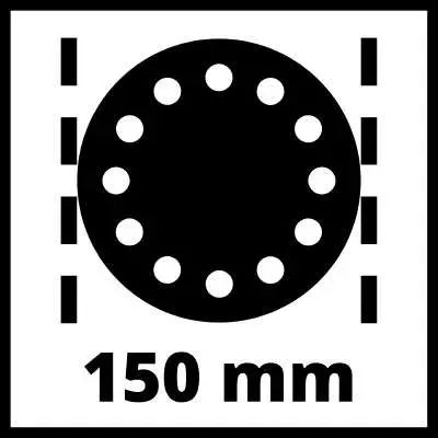 Мощная эксцентриковая пневматическая шлифмашина Einhell TC-PE 150 : диск 150 мм, 100 л/мин, 6.3 бар 4133330 фото