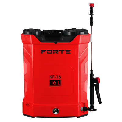 Садовий обприскувач акумуляторний Forte KF-16 : 12 V, 8 А/ч, бак 16 л, ранцевий, вага 5.5 кг KF-16 фото