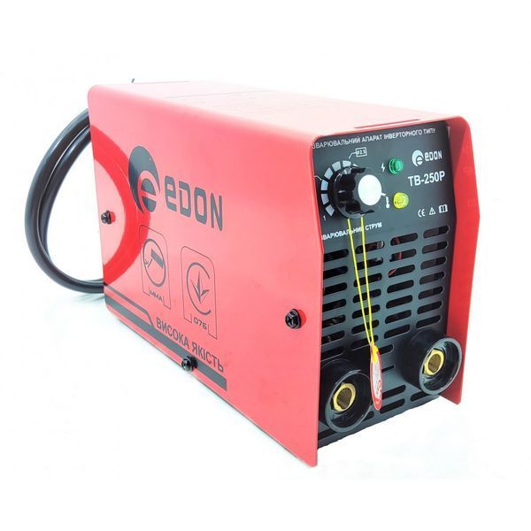 Набор для сварщика EDON TB-250 P: 5 единиц (сварка, маска, электроды, варежки и уголки) Набір зварника 1 фото