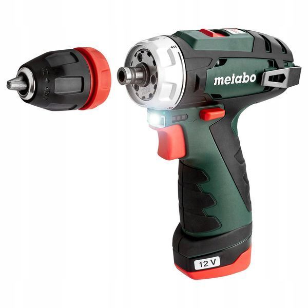 Аккумуляторный шуруповерт Metabo PowerMaxx BS Quick (+2 акб 2.0 А/ч, 12В) 600156500 600156500 фото