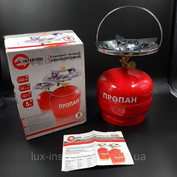 Плита газовая кемпинг 5л INTERTOOL GS-0005 GS-0005 фото