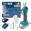 Секатор аккумуляторный PROFI-TEC PES25 007644 (1акум.20В 2Ач/зарядный) 007644 фото