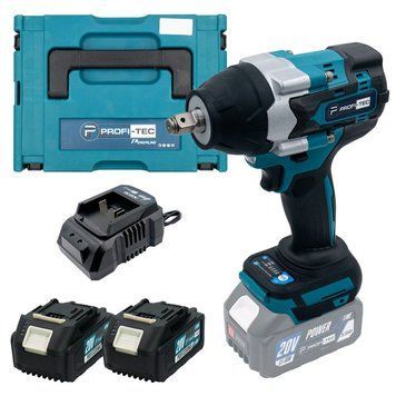Купити Гайкокрут акумуляторний PROFI-TEC DTW800BL (2акум.20В 4Аг PT2040EP/зарядний/кейс/700Нм) в Україні у Tools Store
