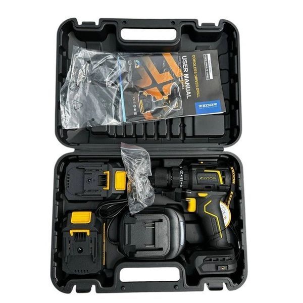 Шуруповерт аккумуляторный ZEGOR CDPB-21BLH-70 Turbo (2акум.21В 2Ач/зарядный/кейс/ударный/импульсный) CDPB-21BLH-70 фото