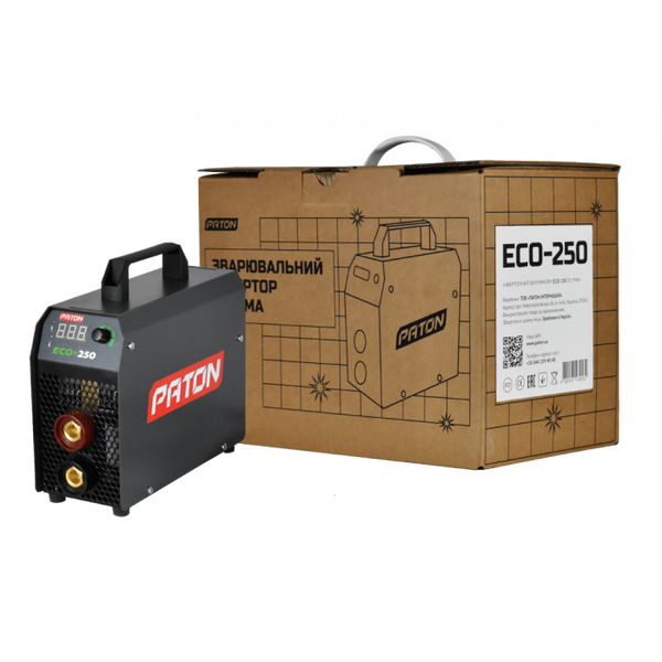 Сварочный инверторный аппарат (сварка) PATON ECO-250 + кейс (ВДИ-250Е DC MMA) ECO-250 + кейс фото