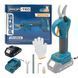 Секатор аккумуляторный PROFI-TEC PES25 007644 (1акум.20В 2Ач/зарядный) - фото товара 007644