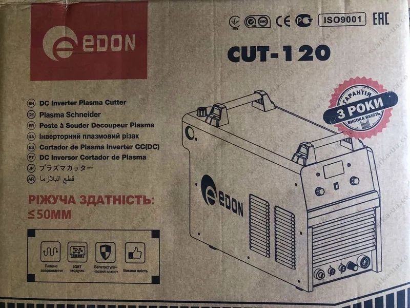 Плазморез Edon Expert CUT-120 : 12.2 кВт, толщина реза 50 мм Expert CUT-120 фото