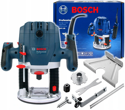 Компактний професійний фрезер Bosch GOF 130 (06016B7000): 1300Вт, 6-8 мм цанговий патрон, 28000 об/хв. 06016B7000 фото