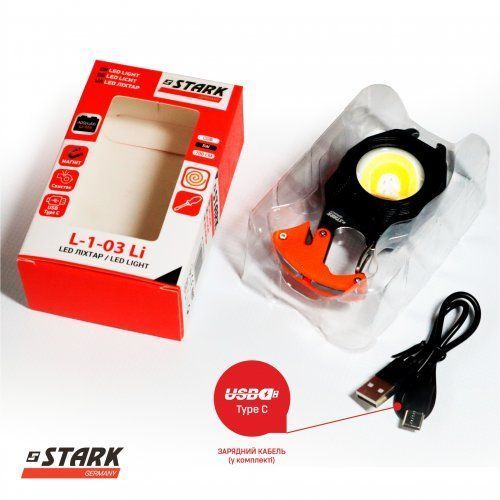 Фонарь ручной LED STARK L-1-03 Li (243000103) 243000103 фото