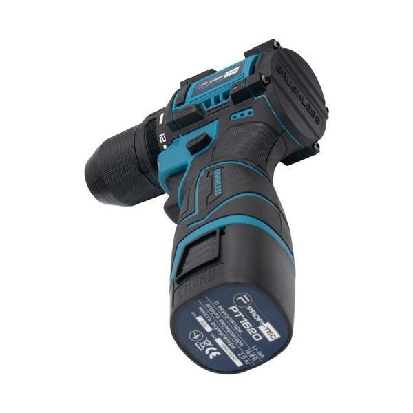 Аккумуляторный шуруповерт PROFI-TEC PCD35168BL: с АКБ 2шт-16.8V 2.0 Ah, набор головок 006293 фото