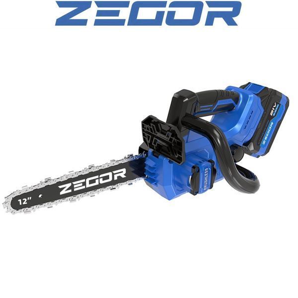 Купити Пила ланцюгова акумуляторна ZEGOR CSAX-21BL-12 (2акум.21В 6Аг/зарядний/30см) в Україні у Tools Store