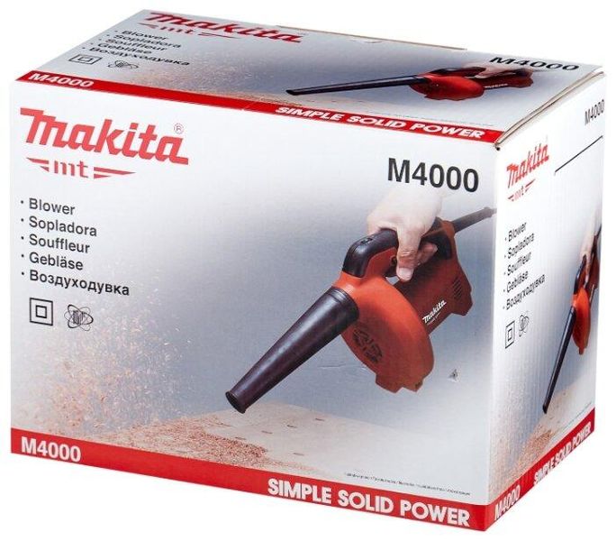 Профессиональная воздуходувка электрическая Makita M4000: 530 Вт, 1.5 кг, 36 месяцев гарантия M4000 фото