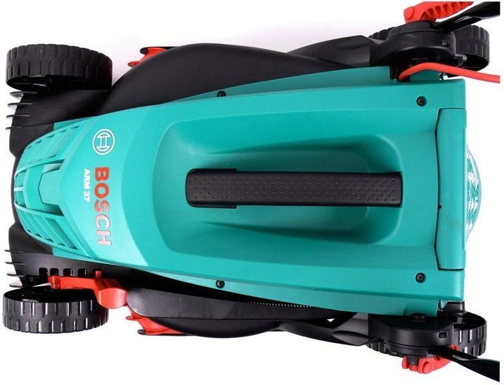 Купити Потужна газонокосарка електрична Bosch ARM 37 : 1400 Вт, ширина захвата 37 см, висота зрізу 20-70 мм в Україні у Tools Store