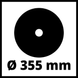 Мощная монтажная пила по металлу Einhell TC-MC 355/1 : 2200 Вт, 4200 об/мин, диск Ø 355 x Ø 25.4 x 2.8 мм 4503139 фото 7