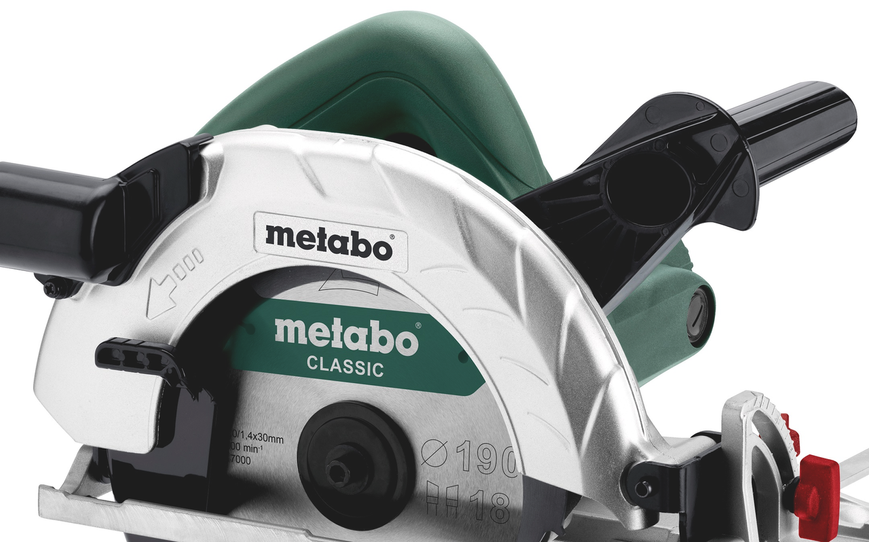 Купити Потужна ручна дискова пилка Metabo KS 190 : 1050 Вт, круг 190 мм, циркулярна пилка 602364000 в Україні у Tools Store