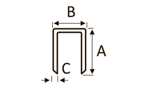 Скобы к степлеру Sigma 5,8 на 40 мм (5000 шт.) 2816401 2816401 фото