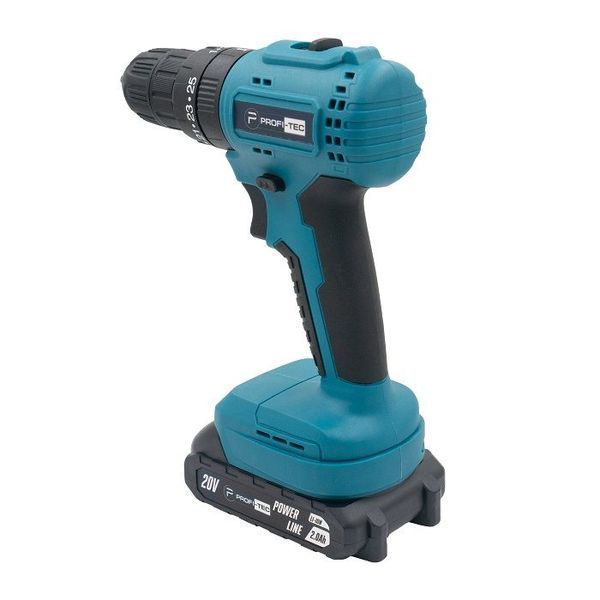 Шуруповерт аккумуляторный PROFI-TEC PCD3520BL (2акум.20В 2Ач/зарядный/кейс) 006074 фото
