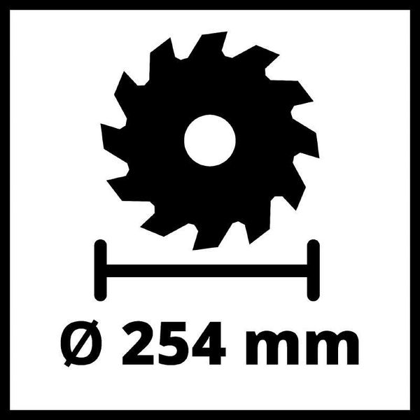 Потужна циркулярна пила Einhell TC-TS 254 U : 1800 Вт, диск 254 x 30 x 3,2 мм / 24 HM, 4250 об/хв (4340510) 4340510 фото