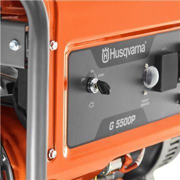 Професійний генератор бензиновий (електрогенератор) Husqvarna G5500P : 5.0/5.5 кВт бензогенератор для дому G5500P фото