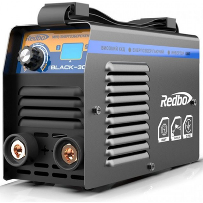 Потужний зварювальний інверторний апарат (зварка) Redbo Black-300 : 4 кВт, 20 - 300 А, електрод 1.6 - 5.0 мм, вага 5 кг Black-300 фото