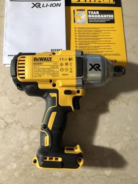 Гайковерт ударный аккумуляторный бесщеточный DeWALT DCF897NT (акум 5 ампер) DCF897NT+DCB184 фото