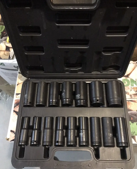 Набір ударних головок LEX LXIS16E 1/2" 10-32 мм 16 од., набір ударних торцевих головок для авто LXIS16E фото