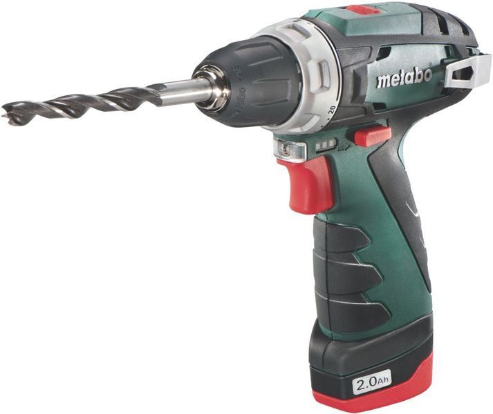 Аккумуляторный шуруповерт Metabo PowerMaxx BS Basic 2х2,0 Ач пластиковый чемодан (600080500) 600080500 фото