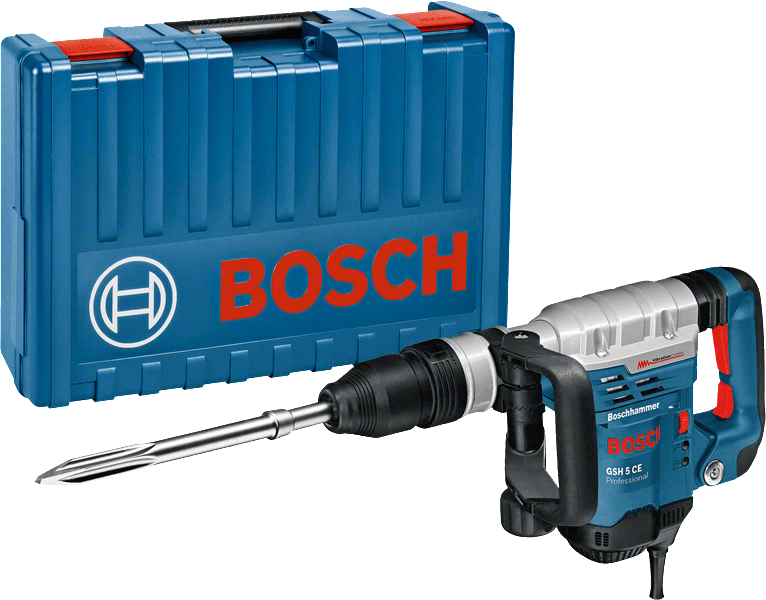 Профессиональный электрический отбойный молоток (бетонолом) Bosch GSH 5 СE : 8.3 Дж мощный отбойник 0611321000 611321000 фото