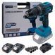 Мощный аккумуляторный шуруповерт PROFI-TEC PCD5220BL POWERLine: с АКБ 2шт-20V 2.0 Ah, 52 Нм, набор головок - фото товара 006294