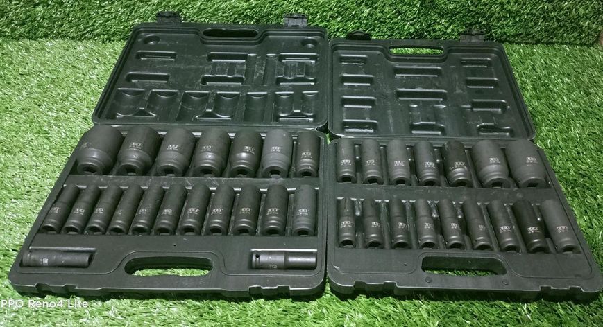 Набор ударных головок LEX LXIS16E 1/2" 10-32 мм 16 ед., набор головок для авто LXIS16E фото