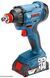 Профессиональный гайкокрут ударный аккумуляторный Bosch Professional GDX 180-LI: с АКБ 2шт-18V 2.0Ah, 180Нм - фото товара 06019G5223