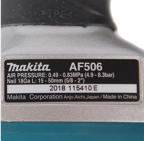 Степлер пневматический MAKITA AF506 (гвоздь 10-50мм) AF506 фото