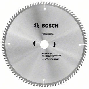 Диск пильний Bosch Eco for Aluminium 305x3,2x30-96T 2608644396 фото