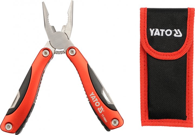 Многофункциональный нож (мультитул) Yato YT-76041: 9 в 1 + чехол, складной нож мультиинструмент YT-76041 фото
