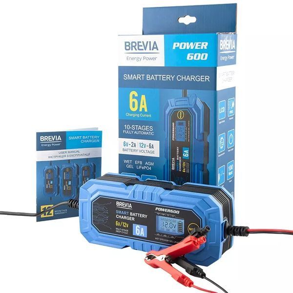Купити Пристрій зарядний автомобільний BREVIA Power600 (6А/інверторний) в Україні у Tools Store