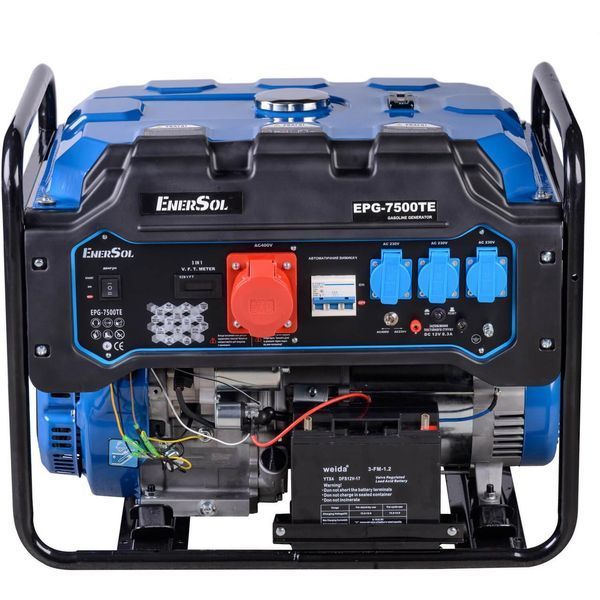 Бензиновый генератор EnerSol EPG-7500TE трехфазный 1979 фото