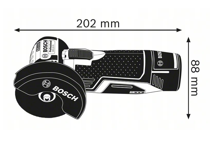 Купити Шліфмашина кутова акумуляторна BOSCH GWS 12V-76 (1акум.12В 2Аг/зарядний) в Україні у Tools Store